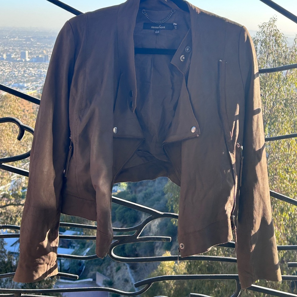 Muubaa Leather Moto Jacket